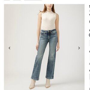 Silver Jeans Suki Mid Rise Trouser Leg jeans  sz 36/33